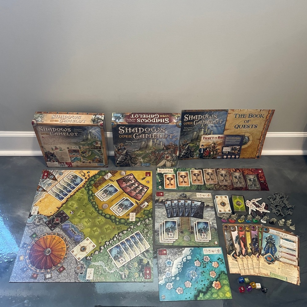 Shadows Over Camelot Board Game Days of Wonder Strategy Partially Complete